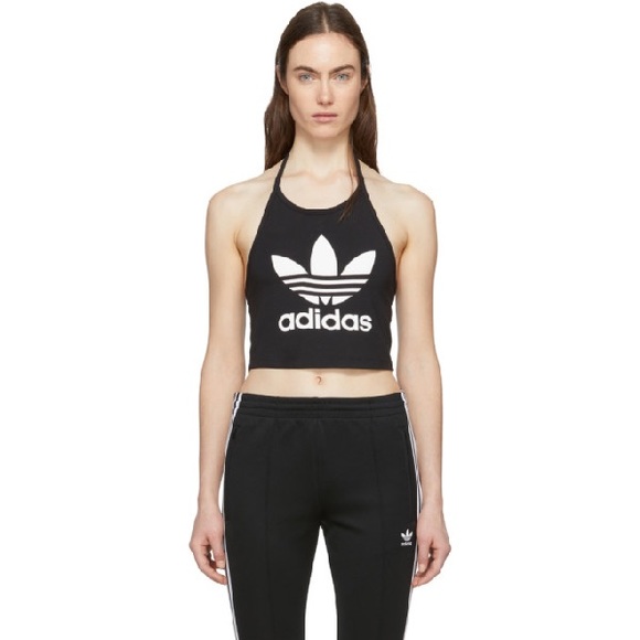 adidas Tops - Adidas logo crop halter top